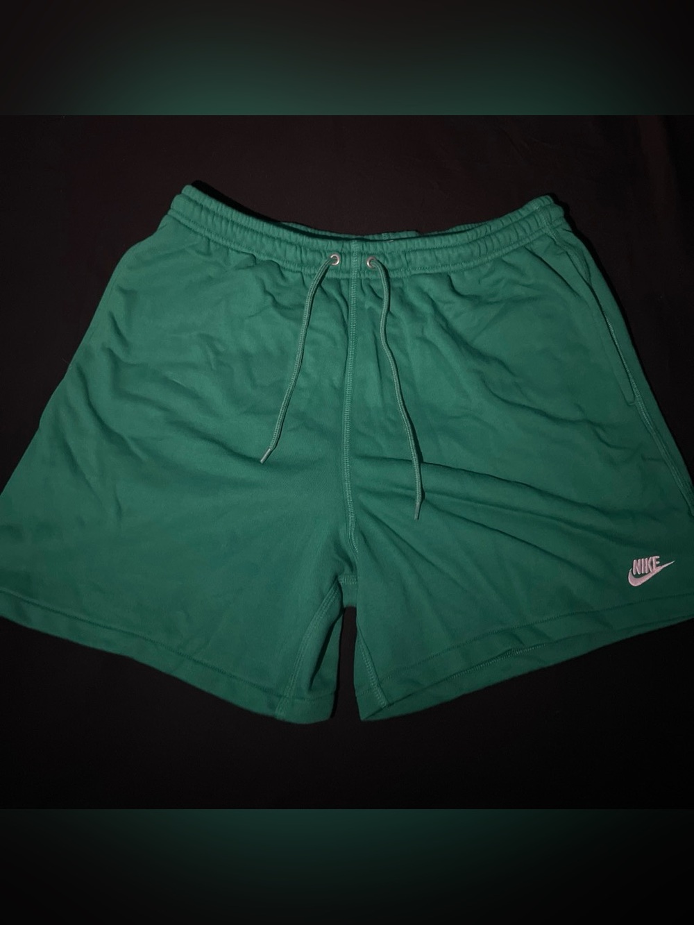 Nike Men's Green Athletic Drawstring Shorts
